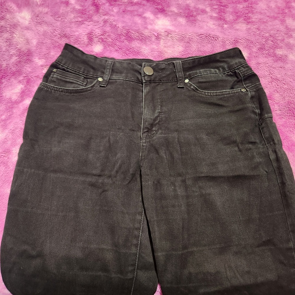 Seven7 Jeans Women's 8 High Rise Booty‎ Shaper Bootcut Black Stretch Pants